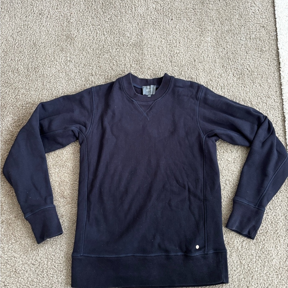 Private White The Crew Sweatshirt 2.0 in Navy